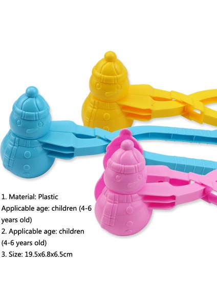 10 Pc YR758 Çocuk Kış Kış Dış Mekan Oyuncak Kardan Adam 3D Kar ve Kum Kalıp Aracı Yeşil (Yurt Dışından)