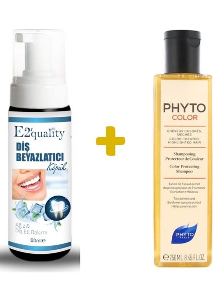 E2'Quality Diş Köpüğü + Phytocolor Şampuan 250 Ml