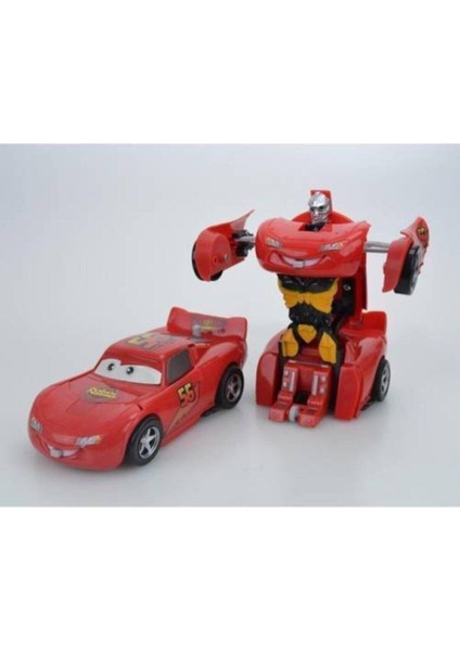 Şimşek Mcqueen Cars Transformers Robota Dönüşen Arabalar Robotarabalar