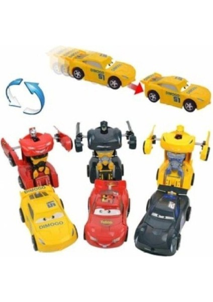 Şimşek Mcqueen Cars Transformers Robota Dönüşen Arabalar Robotarabalar