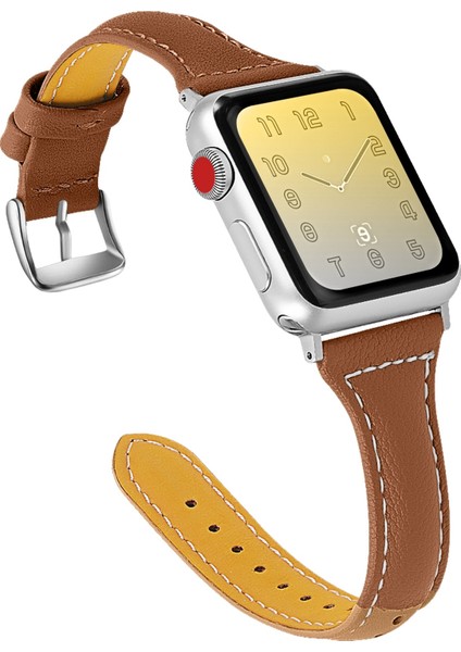 Apple Watch S 7 45MM / & 6 & Se & 44MM Kahve Kahverengi+Kahverengi (Yurt Dışından)