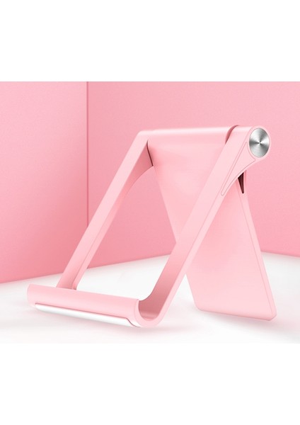 Evrensel 360 Derek Dönen Mat Doku Cep Telefonu - Tablet Stand Masaüstü Stand Pembe (Yurt Dışından) fırsatları