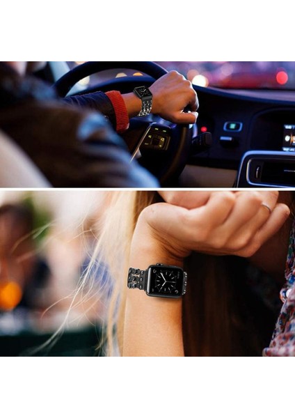 Apple Watch 7 45MM / 6 & Se & 5 & 4 44MM / 3 & 2 ve 1 42MM Siyah (Yurt Dışından) modelleri