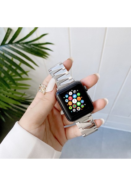 Apple Watch 7 45MM / 6 & Se & 5 & 4 44MM / 3 & 2 ve 1 42MM Şerit (Yurt Dışından)