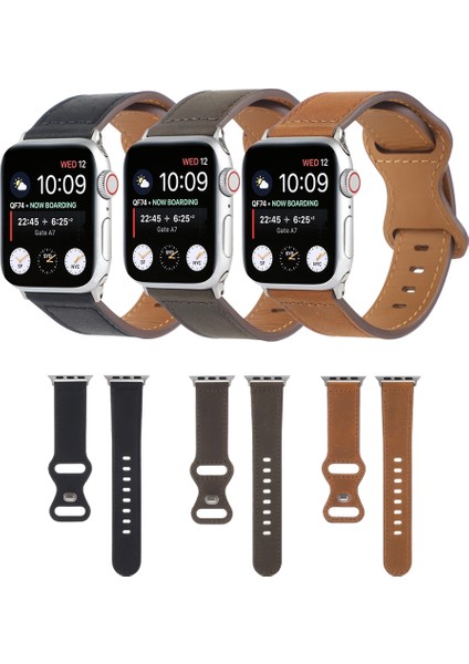 Apple Watch 7 41MM / 6 & Se & 5 & 4 40MM / 3 & 2 ve 1 38MM Kahverengi (Yurt Dışından)