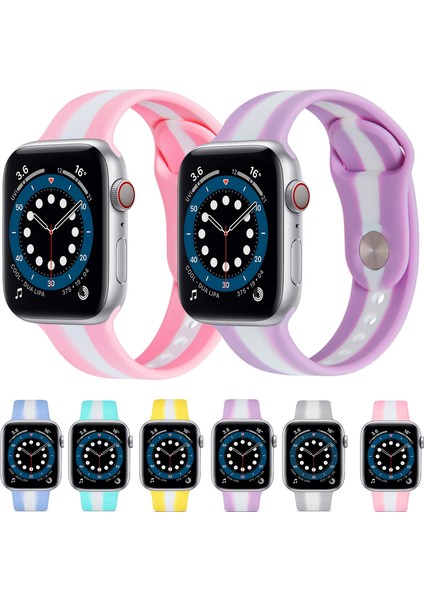 Apple Watch S 7 45MM / 6 & Se & 44MM / 3 & 2 & 1 42MM Leylak (Yurt Dışından) fırsatları