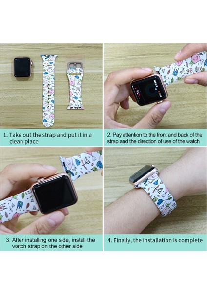 Apple Watch S 7 45MM / & 6 & Se & 5 & 44MM Siyah Leopar (Yurt Dışından) fiyatları