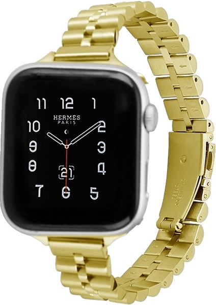 Apple Watch 7 45MM / 6 & Se & 5 & 4 44MM / 3 & 2 & 1 42MM Altın (Yurt Dışından)