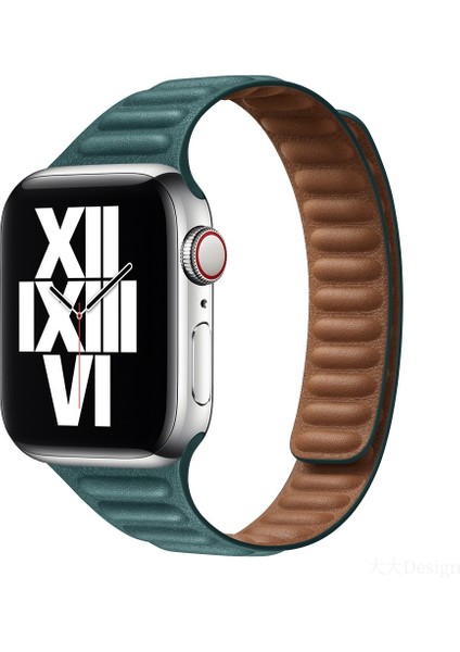Apple Watch 7 41MM / 6 & Se & 5 & 4 40MM / 3 & 2 ve 1 38MM Malakit Yeşil (Yurt Dışından)