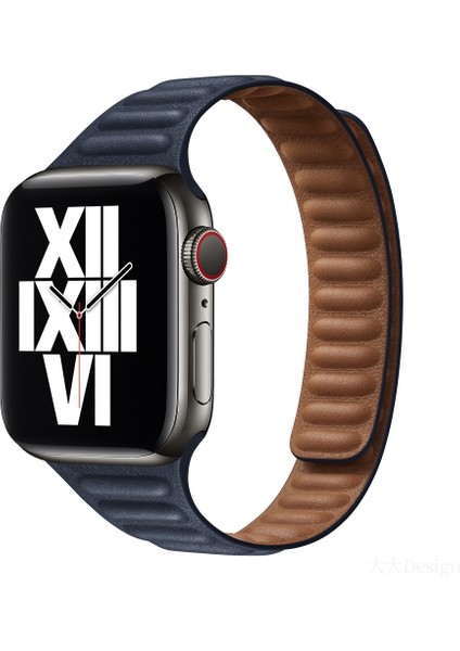 Apple Watch 7 41MM / 6 & Se & 5 & 4 40MM / 3 & 2 ve 1 38MM Koyu Mavi (Yurt Dışından)