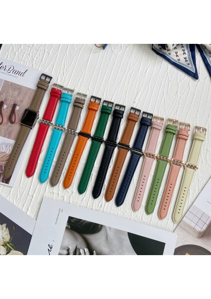 Apple Watch 7 41MM / 6 & Se & 5 & 4 40MM / 3 & 2 ve 1 38MM Portakal Pembe (Yurt Dışından) modelleri