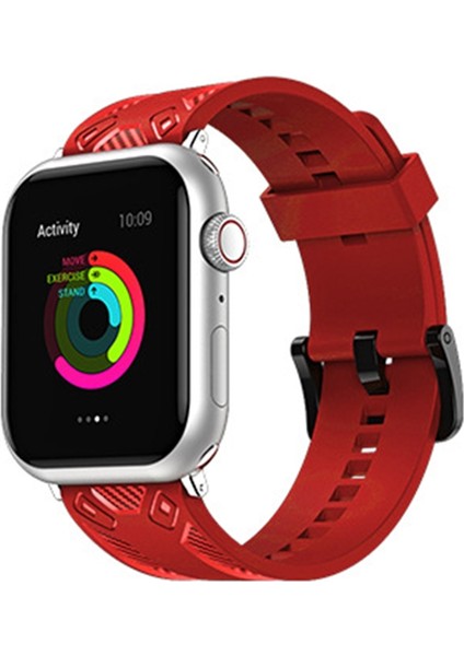 Apple Watch 7 41MM / 6 & Se & 5 & 4 40MM / 3 & 2 ve 1 38MM Kırmızı (Yurt Dışından)