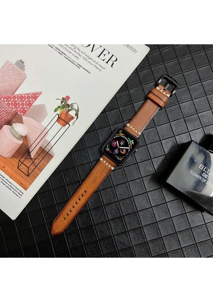 Apple Watch 7 45MM / 6 & Se & 5 & 4 44MM / 3 & 2 & 1 42MM Kahverengi (Yurt Dışından)