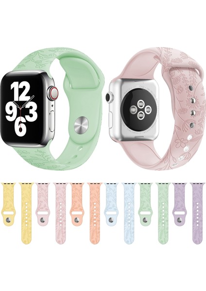 Apple Watch 7 45MM / 6 & Se & 5 & 4 44MM / 3 & 2 & 1 42MM Gökyüzü Mavisi (Yurt Dışından) modelleri