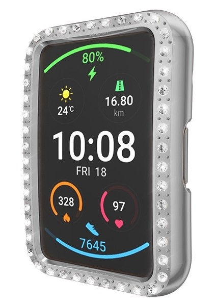 Huawei Için Fit Diamond Pc Koruyucu Kılıf Gümüş (Yurt Dışından) fırsatları