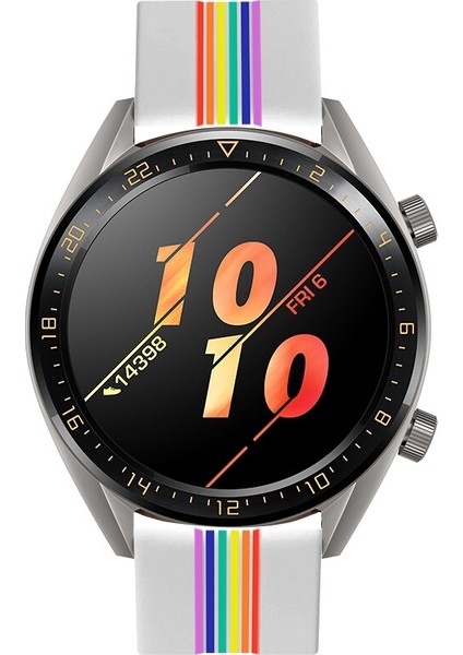 Huawei Için Silikon Saat Bandı Gt3 46MM Beyaz (Yurt Dışından) fırsatları