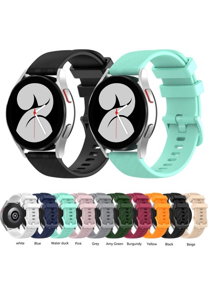 Huawei Için 20MM Silikon Kayış Gt2 42MM Beyaz Izle (Yurt Dışından)