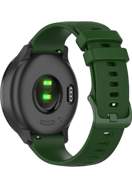 22MM Damalı Silikon Kayış Onur Için Gs 3 Amy Green (Yurt Dışından)