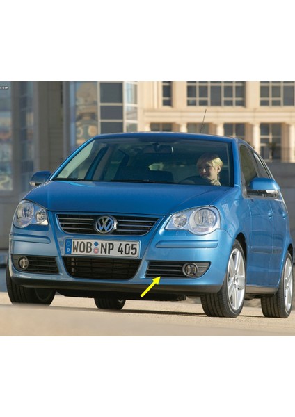 Vw Volkswagen Polo 2005-2009 Ön Tampon Sol Sis Farı Çerçevesi 6Q0853665E