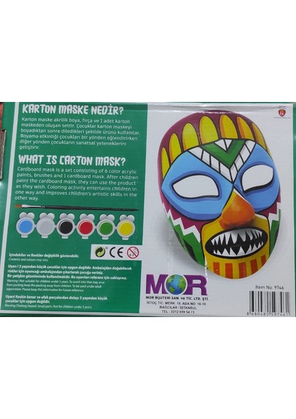 Karton Maske Boyama