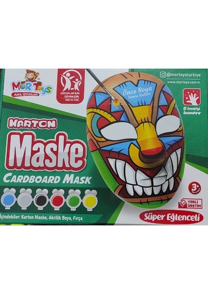 Karton Maske Boyama