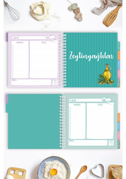 Le Color Yemek Tarif  Spiralli Defter 100 Sayfa