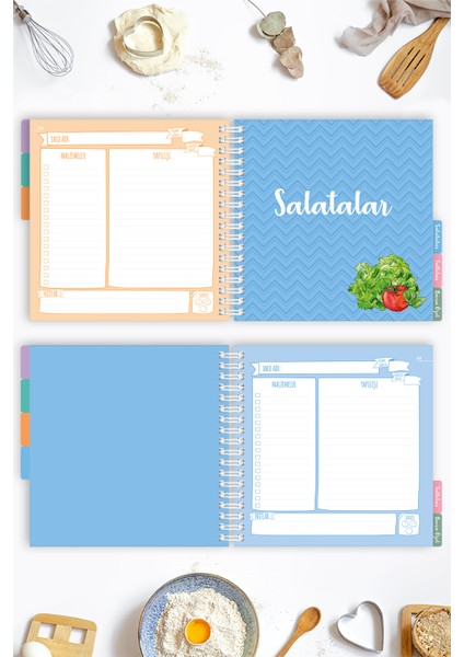 Le Color Yemek Tarif  Spiralli Defter 100 Sayfa