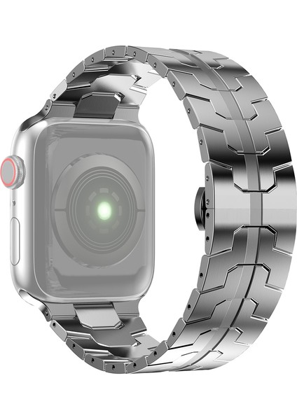 Apple Saat 7 41 mm. - 6 & Se & 5 & 4 40 mm. - 3 & 2 ve 1 38 mm. Gümüş Kayış (Yurt Dışından)
