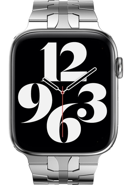 Apple Saat 7 41 mm. - 6 & Se & 5 & 4 40 mm. - 3 & 2 ve 1 38 mm. Gümüş Kayış (Yurt Dışından)