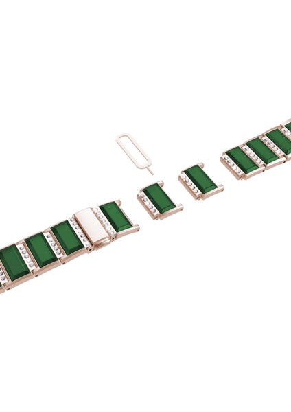 Apple Saat İçin Ste Saat KayışıS 7 45 mm. - & 6 & Se & 5 & 4 44 mm. Altin - Yeşil (Yurt Dışından)