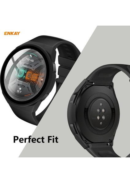 Huawei İçin Gt 2e 46 mm. Pc Case - Gl Koruyucu Yeşil (Yurt Dışından) fırsatları