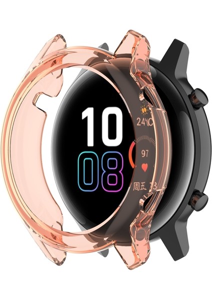 Huawei Honor Magic Saat2 42 mm. Vaka Koruyucu Şeffaf Turuncu (Yurt Dışından)