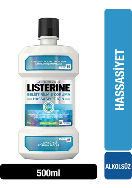 Hassasiyet Için Geliştirilmiş Koruma Ağız Bakım Suyu 500 Ml