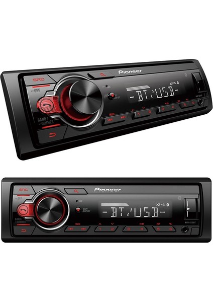 Pıoneer MVH-S215BT Usb/fm/aux/bt Bluetoothlu Mekaniksiz Oto Teyp 4 x 50 Watt