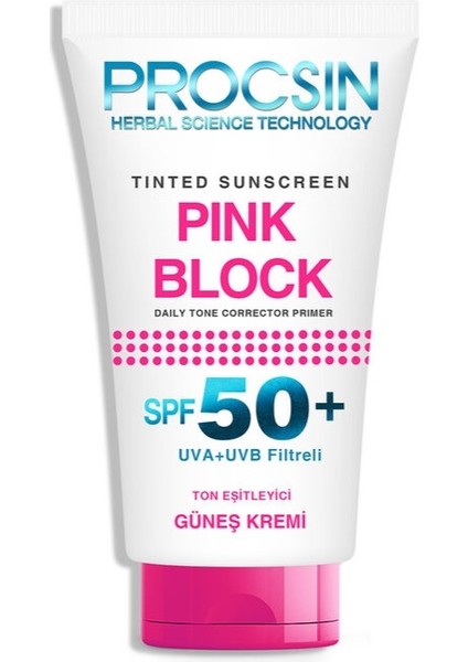 Pink Block Aydınlatıcı SPF50+ Güneş Kremi 50 ml