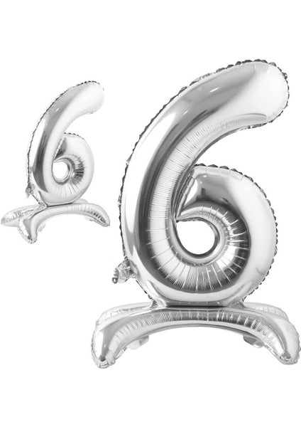 Partipan Ayaklı 6 Rakam Folyo Balon