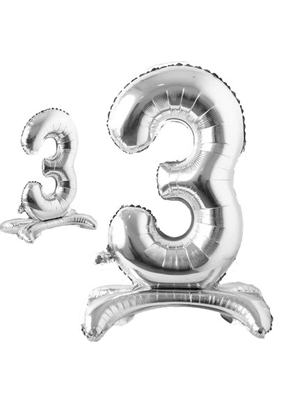 Partipan Ayaklı 3 Rakam Folyo Balon
