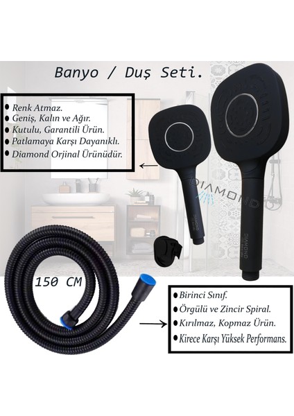 Irmak Banyo Bataryası, Musluk Armatür Lavabo Batarya Havluluk Köşelik Diamond Duş Başlığı Banyo Set modelleri