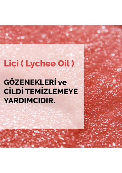 Liçi (Lychee Oil) Besleyici, Arındırıcı ve Nemlendirici El & Vücut Peelingi 250 ml