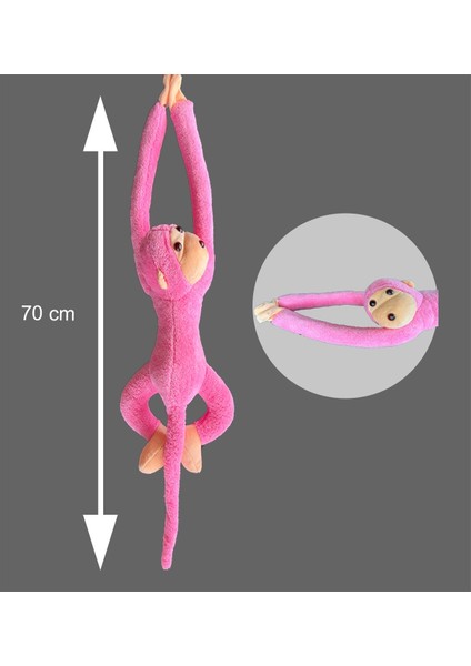 Peluş Maymun, Elleri Yapışabilen Uyku ve Oyun Arkadaşı -70 cm