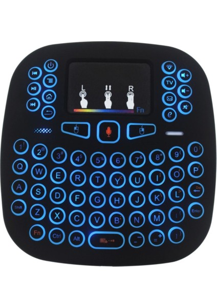 2.4ghz I18 Mini Kablosuz Touch Pad Işıklı Klavye