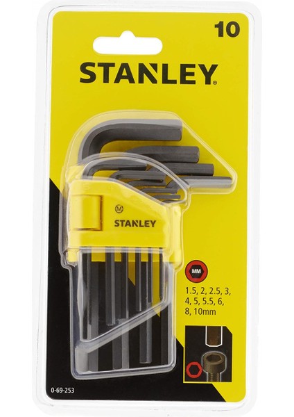 0-69-253 10 Parça Allen Anahtar Takımı