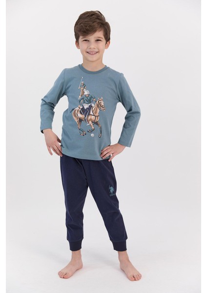 U.s. Polo Assn 922 Garson Erkek Çocuk Ribanalı Pijama Takımı fırsatları