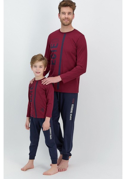 2542 Connected Bordo Erkek Çocuk Pijama Takımı fiyatları