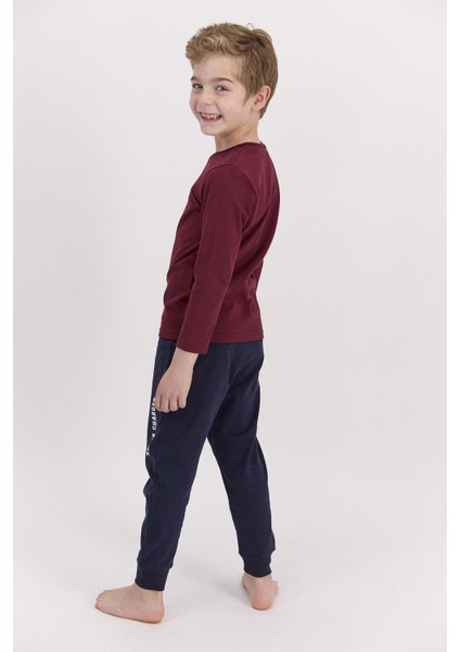 2542 Connected Bordo Erkek Çocuk Pijama Takımı indirimleri