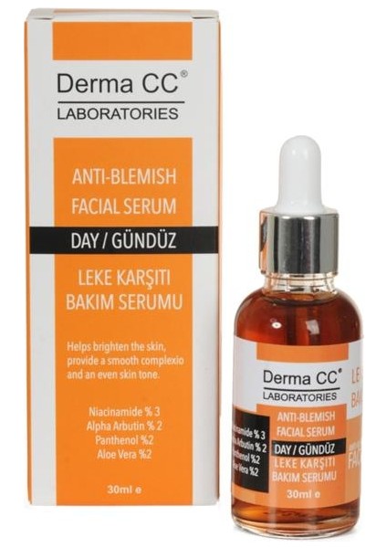 Derma cc Laboratorıes Antı Blemısh Serum - Leke Karşıtı Gündüz Serumu 30 ml