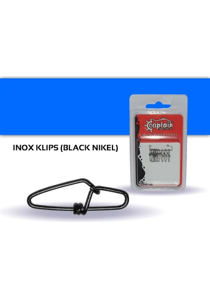 5017 Sahte Balık Klipsi Snap Strong 10&#039;LU Paket Black Nikel