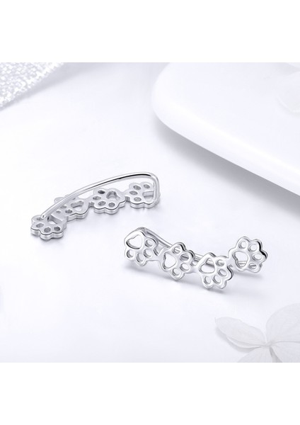 Pet Köpek Pençe Baskı S925 Gümüş Kadın Küpe (Yurt Dışından) fiyatları