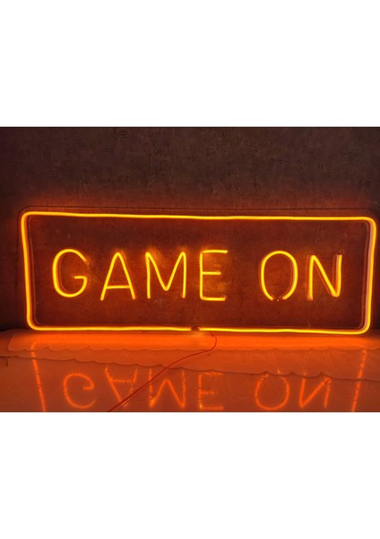 Game On Gamer Neon LED Tabela Neon Yazı Duvar Dekorasyon