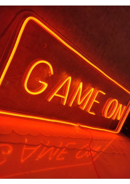 Game On Gamer Neon LED Tabela Neon Yazı Duvar Dekorasyon fiyatları